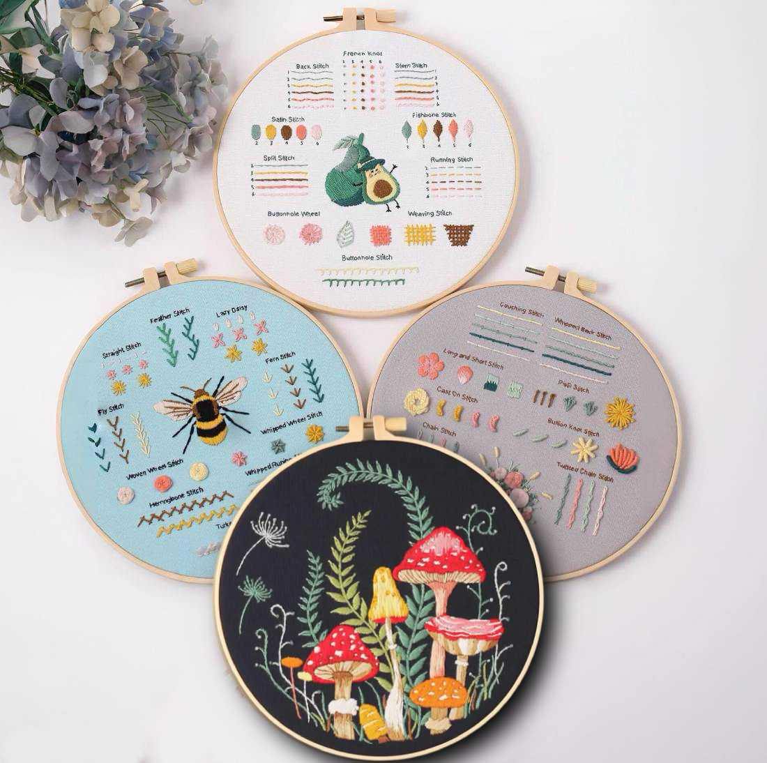 CraftHoop 3 Sets Beginner's Stitch Kit