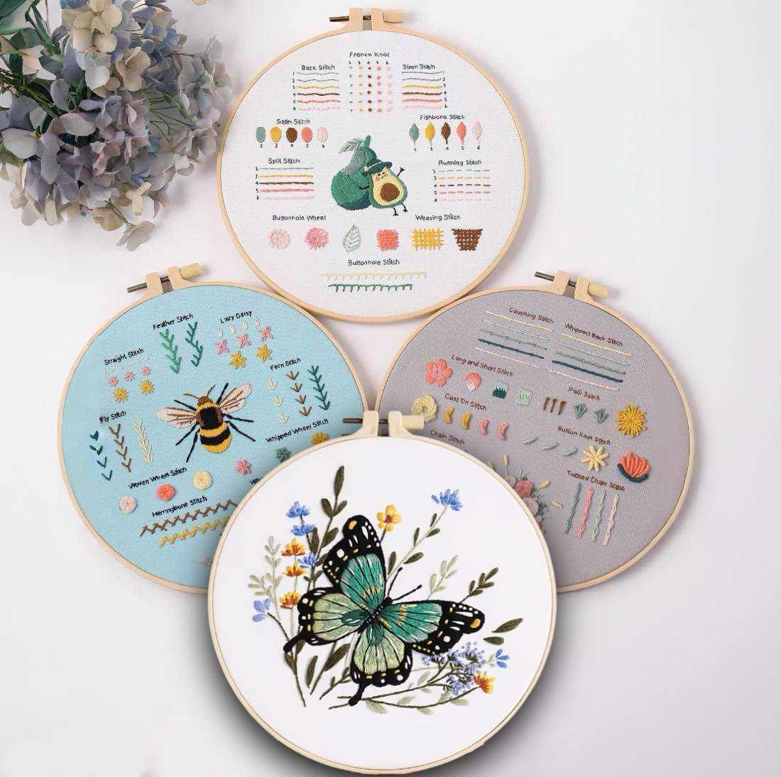 CraftHoop 3 Sets Beginner's Stitch Kit