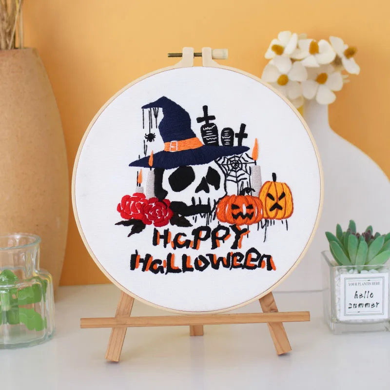 CraftHoop Halloween Magic Embroidery Kit