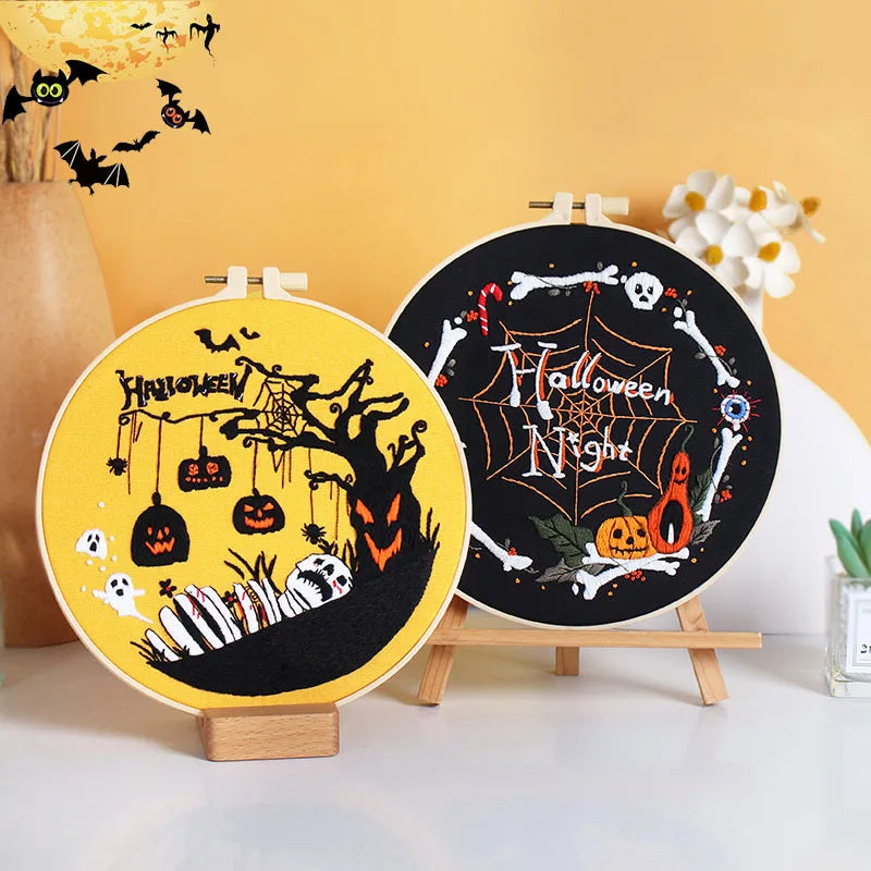 CraftHoop Halloween Magic Embroidery Kit