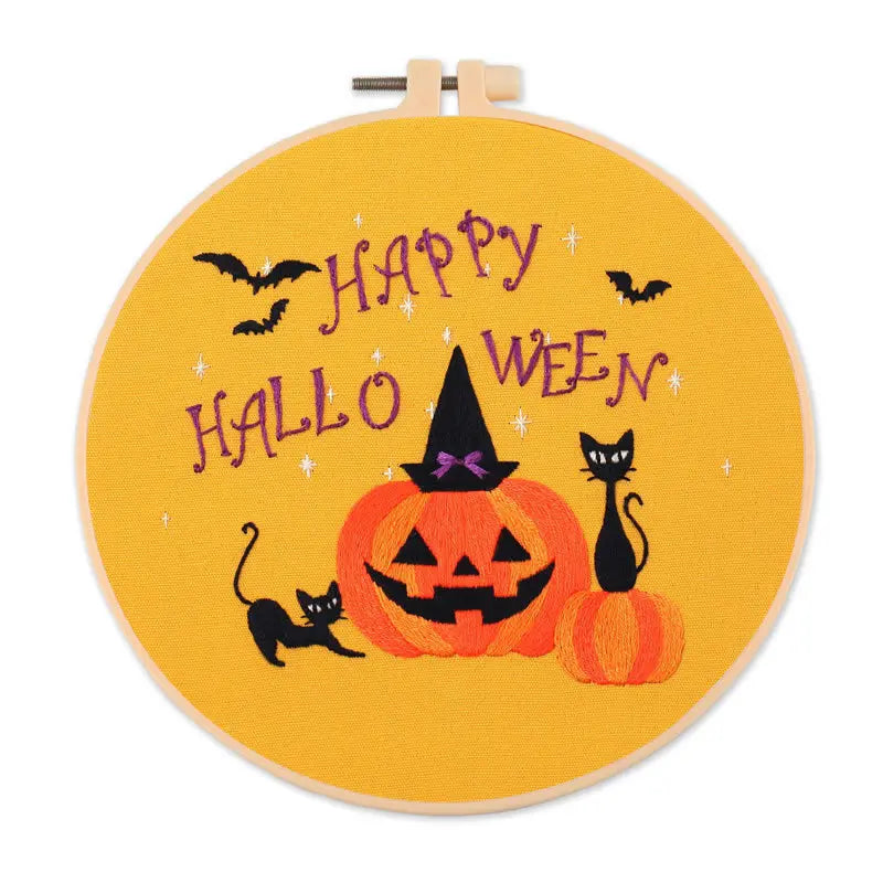 CraftHoop Halloween Spirit Embroidery Kit