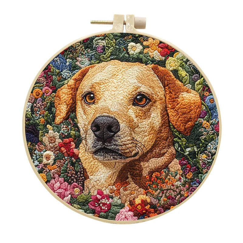 CraftHoop Furry Friends Embroidery Kit
