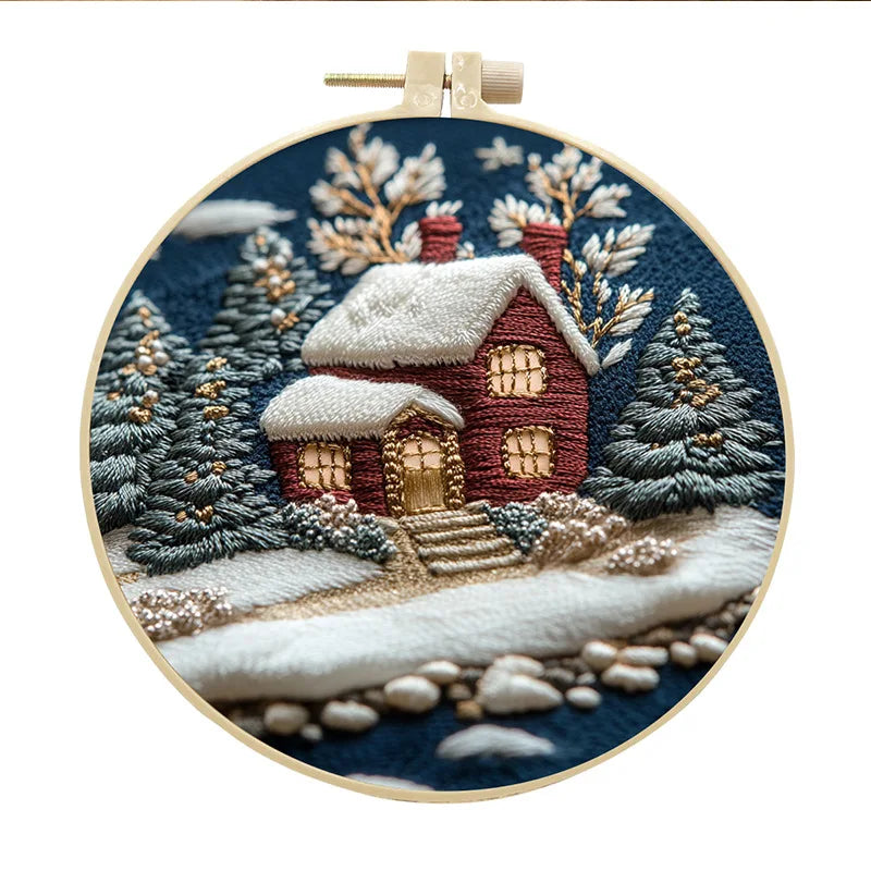 CraftHoop Winter Snowland Embroidery Kit