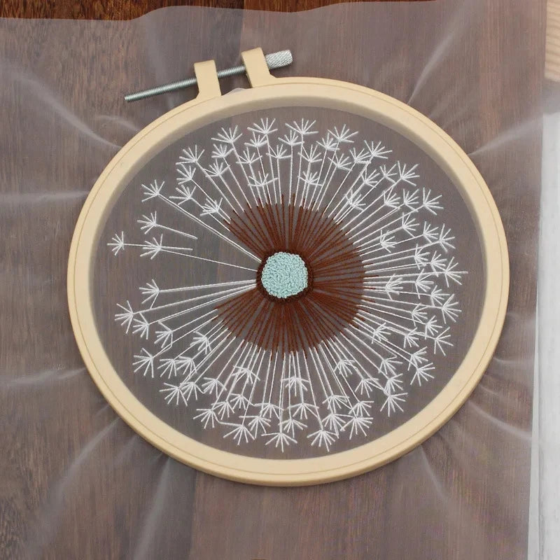 CraftHoop Floral Transparency Embroidery Kit