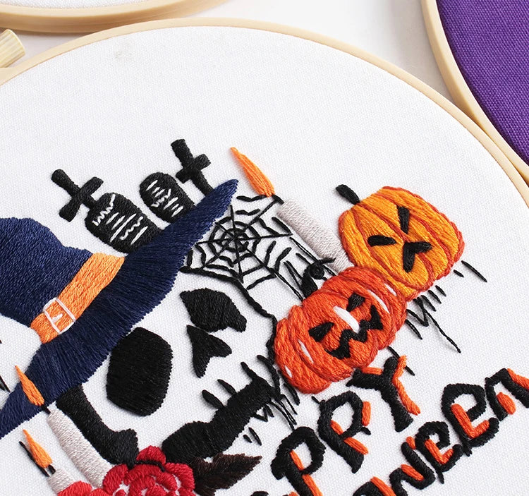 CraftHoop Halloween Magic Embroidery Kit