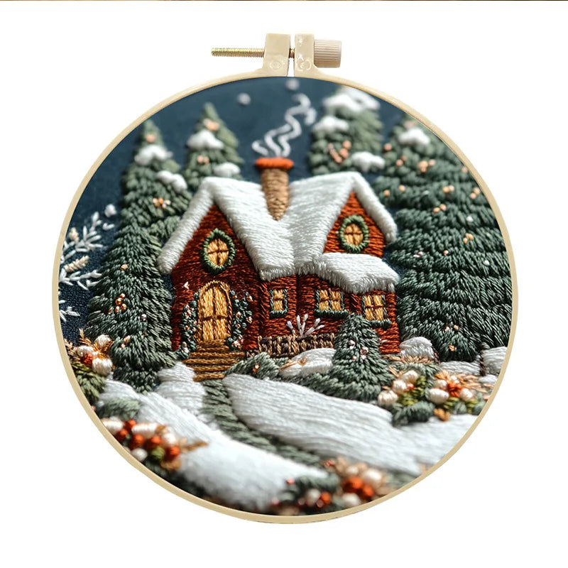 CraftHoop Winter Snowland Embroidery Kit