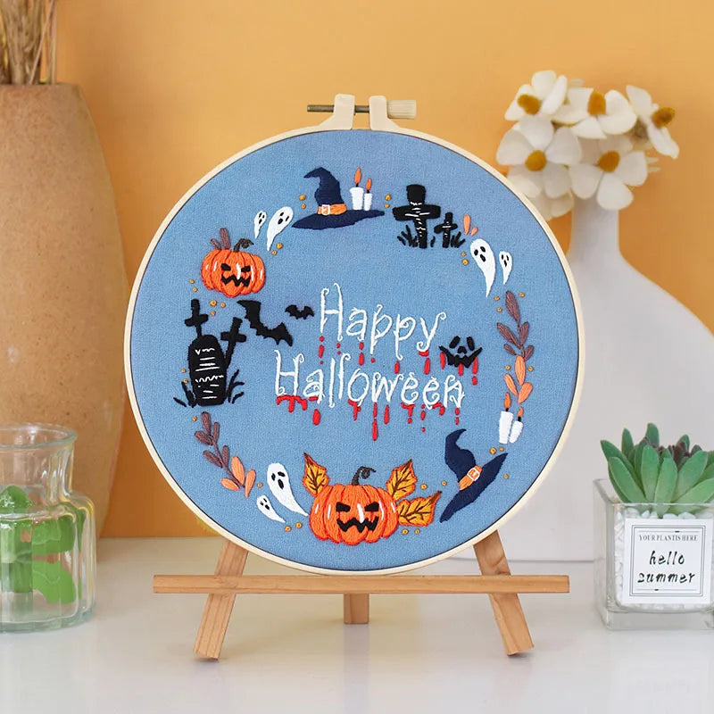 CraftHoop Halloween Magic Embroidery Kit