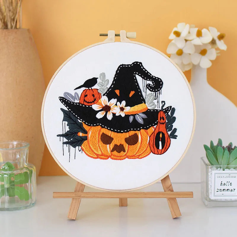 CraftHoop Halloween Magic Embroidery Kit