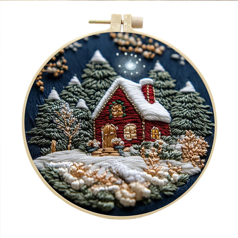 CraftHoop Winter Snowland Embroidery Kit