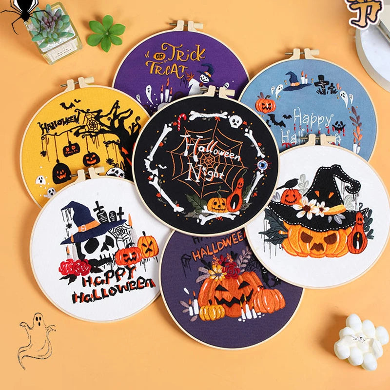 CraftHoop Halloween Magic Embroidery Kit