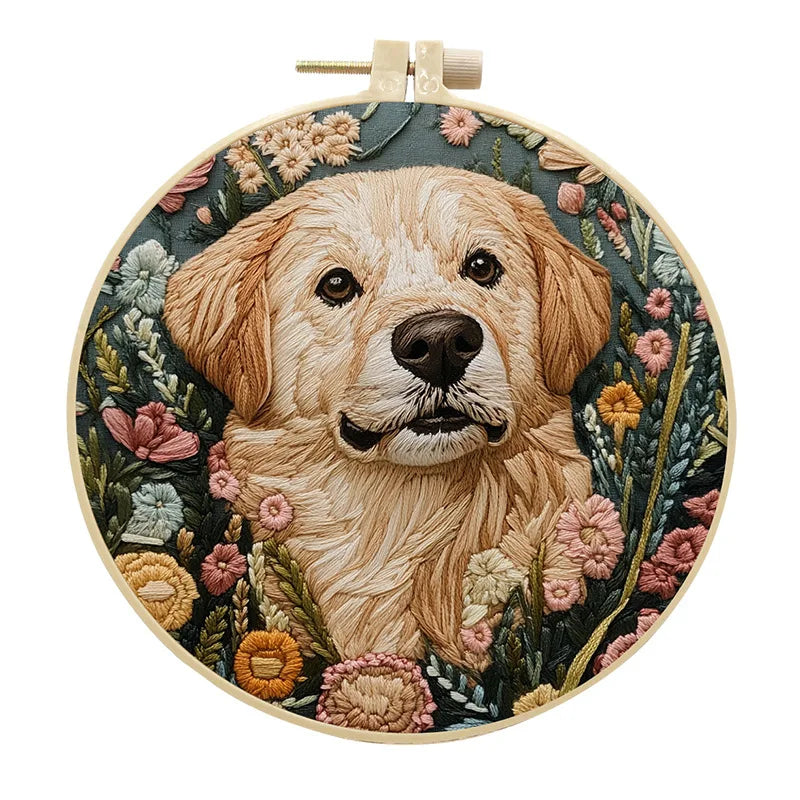 CraftHoop Furry Friends Embroidery Kit
