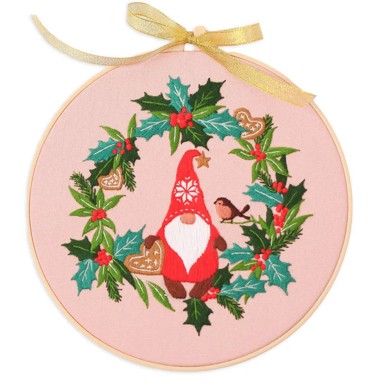 CraftHoop Christmas Cheer Embroidery Kit