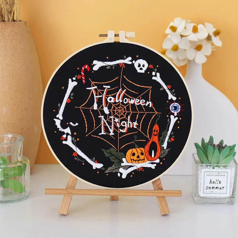 CraftHoop Halloween Magic Embroidery Kit
