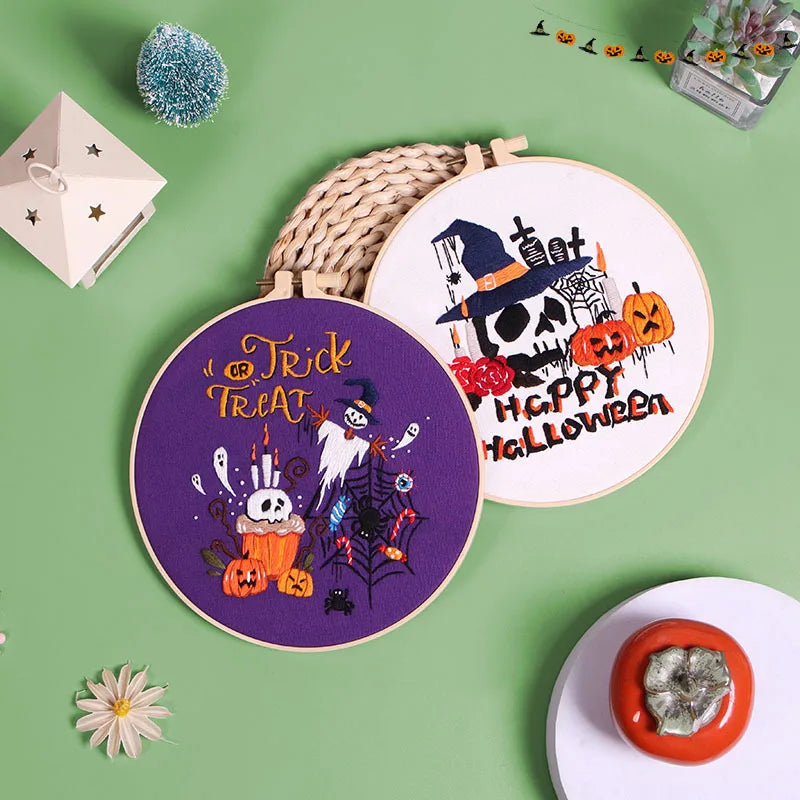 CraftHoop Halloween Magic Embroidery Kit