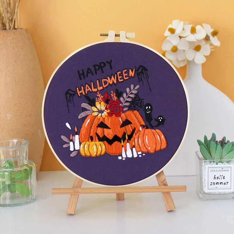 CraftHoop Halloween Magic Embroidery Kit