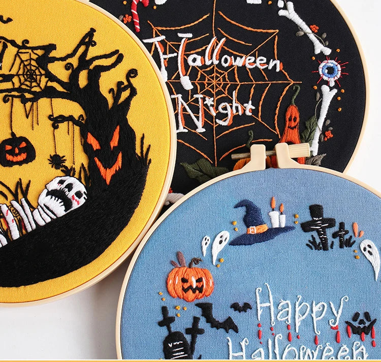 CraftHoop Halloween Magic Embroidery Kit