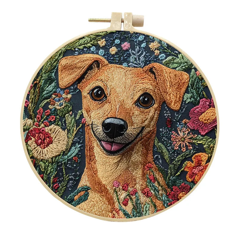 CraftHoop Furry Friends Embroidery Kit