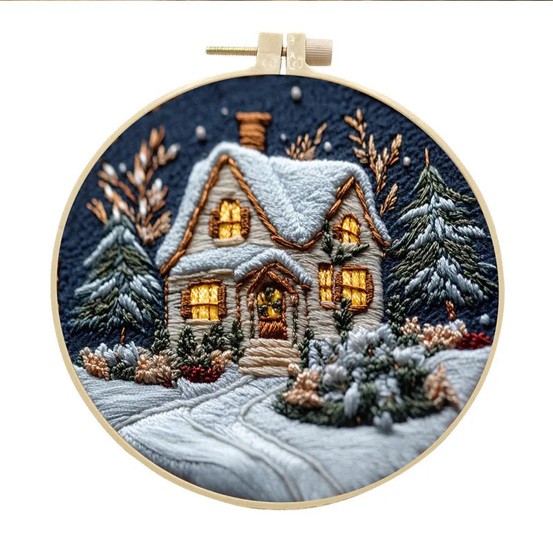 CraftHoop Winter Snowland Embroidery Kit