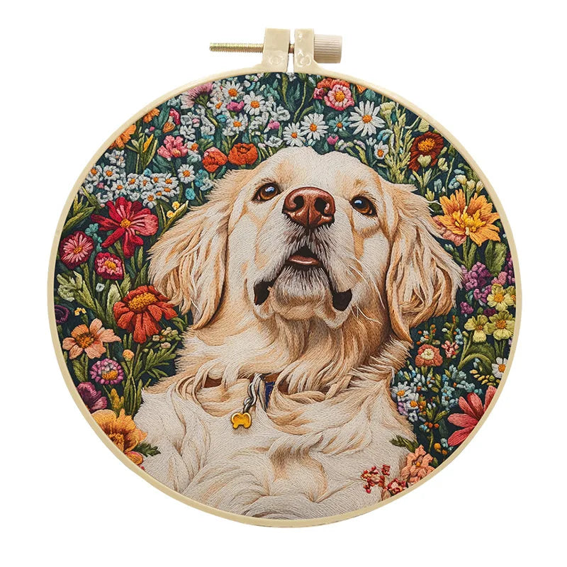 CraftHoop Furry Friends Embroidery Kit