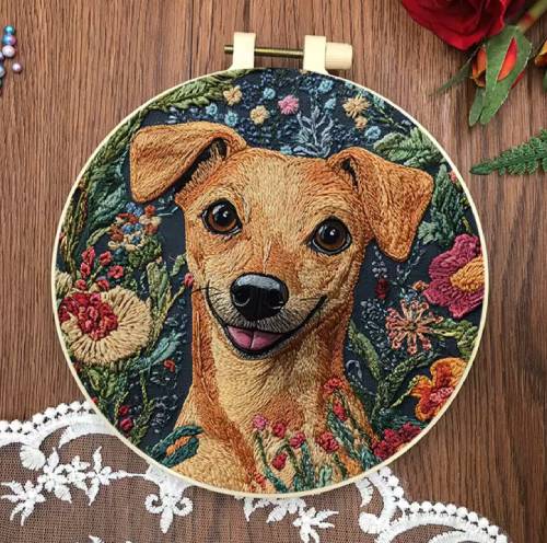 CraftHoop Furry Friends Embroidery Kit