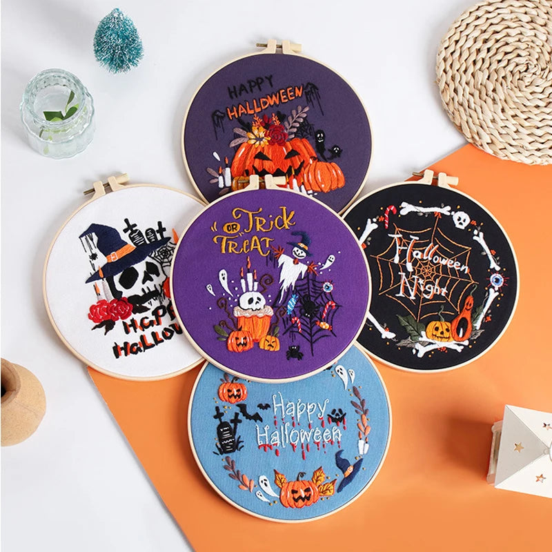CraftHoop Halloween Magic Embroidery Kit