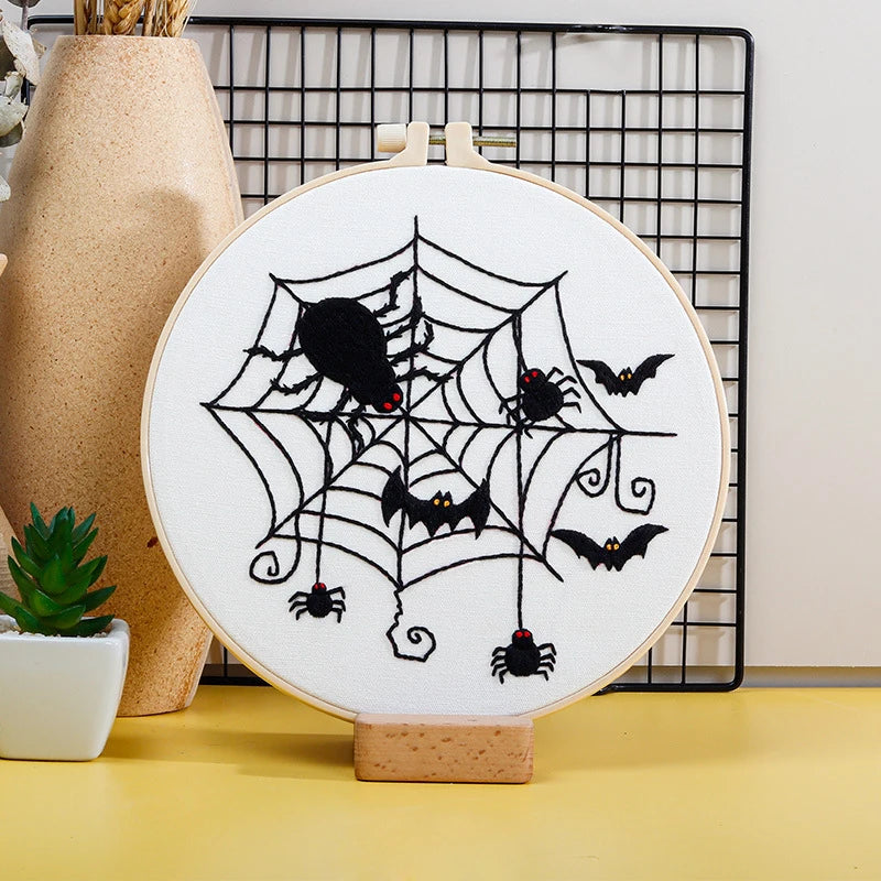 CraftHoop Haunted Fun Halloween Embroidery Kit