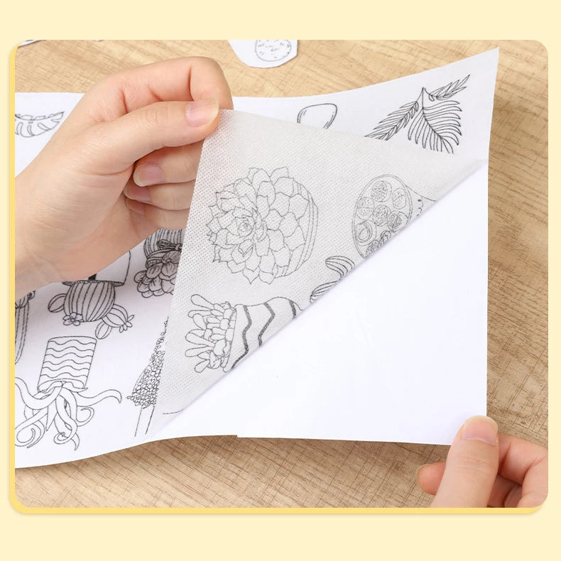 Embroidery Transfers for Clothes – 4 Water-Soluble Sheets