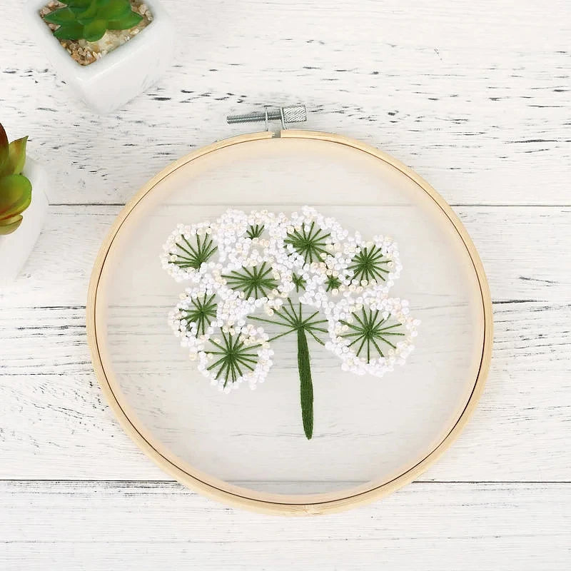 CraftHoop Floral Transparency Embroidery Kit