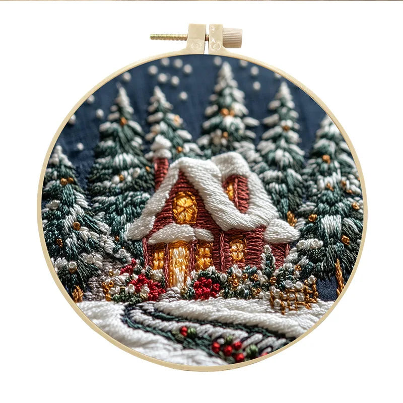 CraftHoop Winter Snowland Embroidery Kit