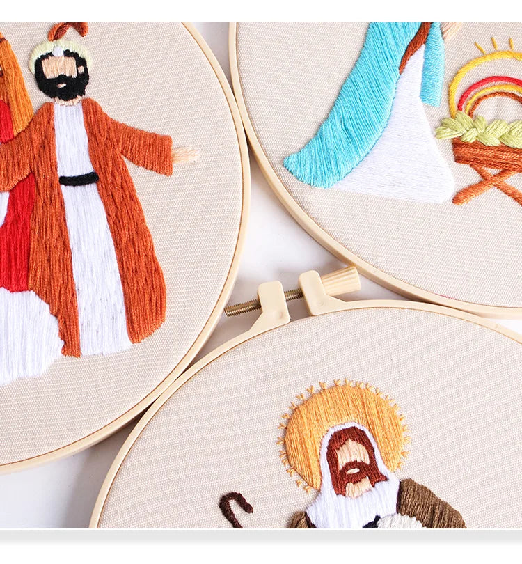 CraftHoop Christmas Nativity Embroidery Kit
