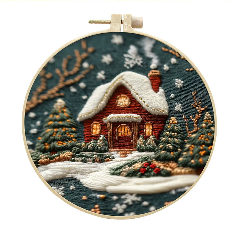 CraftHoop Winter Snowland Embroidery Kit