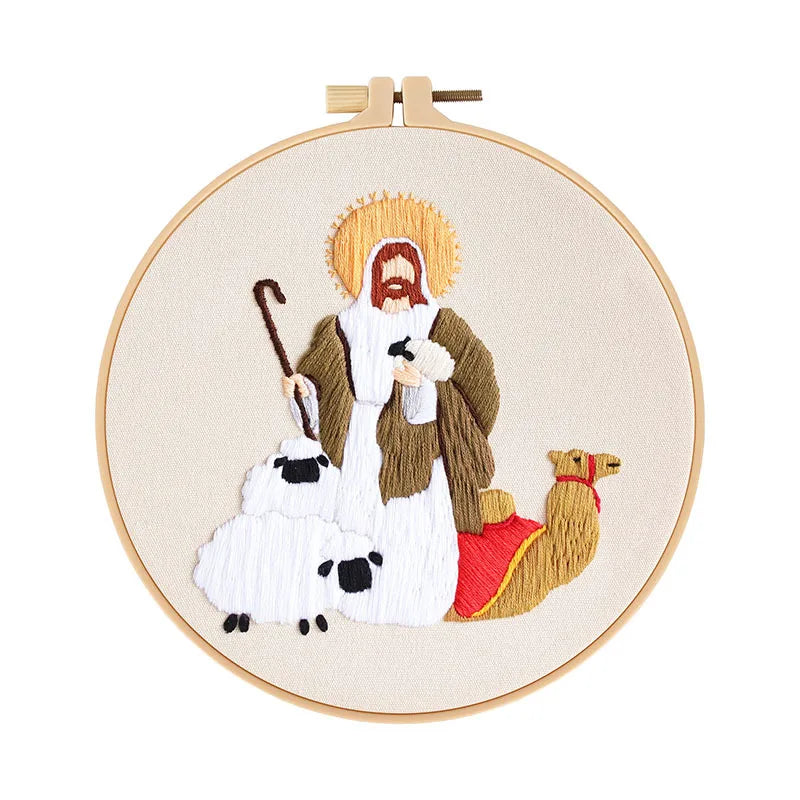 CraftHoop Christmas Nativity Embroidery Kit
