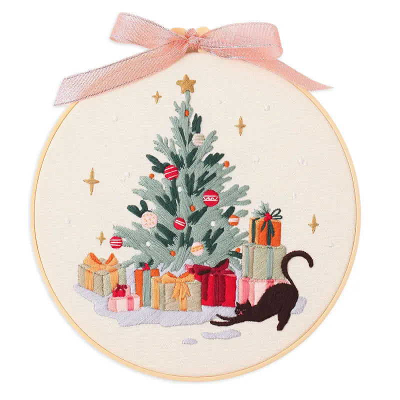 CraftHoop Christmas Cheer Embroidery Kit