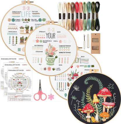 CraftHoop Beginner’s 3-Piece Embroidery Starter Kit