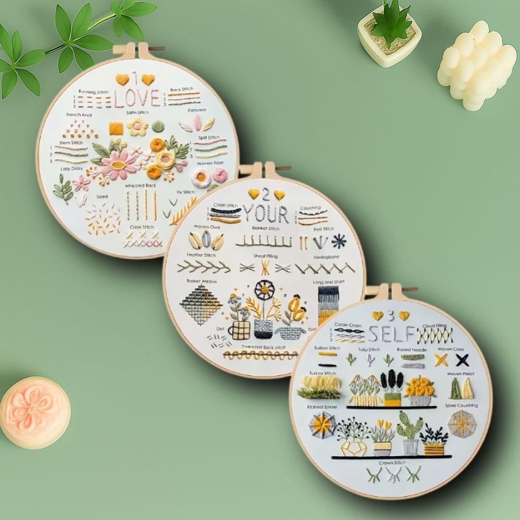 CraftHoop 'Love Yourself' Beginner Stitch Set
