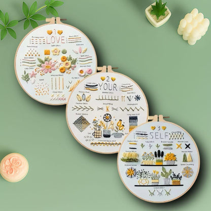 CraftHoop 'Love Yourself' Beginner Stitch Set