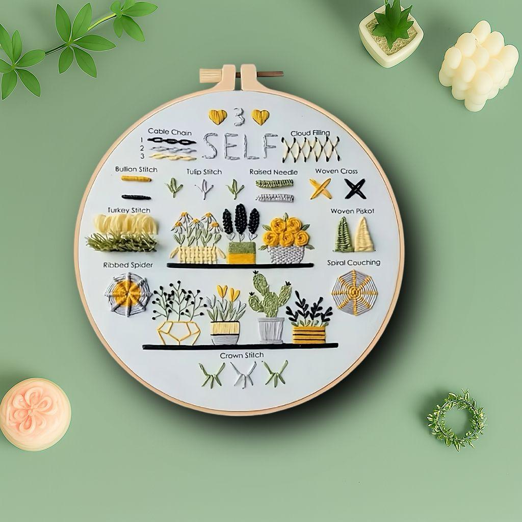CraftHoop 'Love Yourself' Beginner Stitch Set