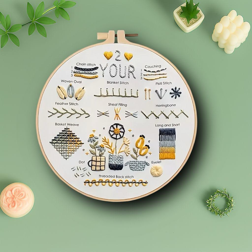 CraftHoop 'Love Yourself' Beginner Stitch Set
