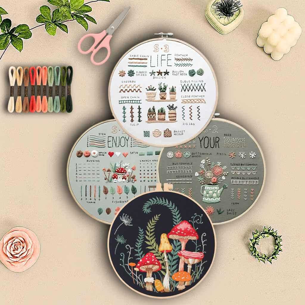 CraftHoop 3 Sets Starter Embroidery Kit