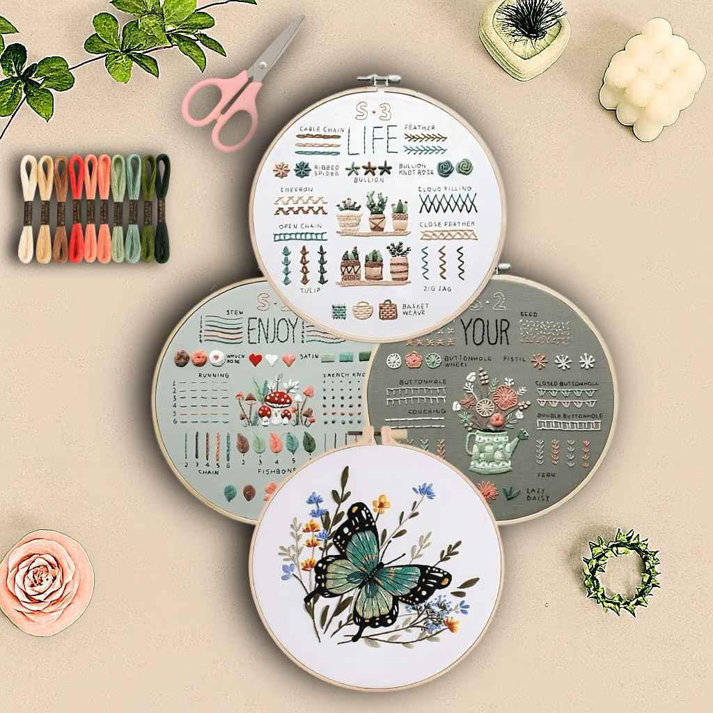 CraftHoop 3 Sets Starter Embroidery Kit