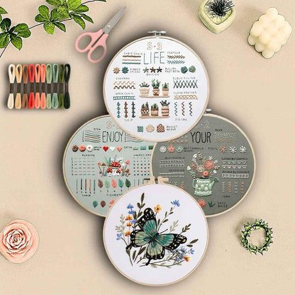 CraftHoop 3 Sets Starter Embroidery Kit