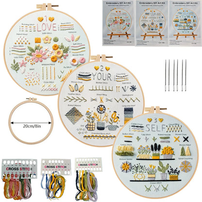 CraftHoop 'Love Yourself' Beginner Stitch Set
