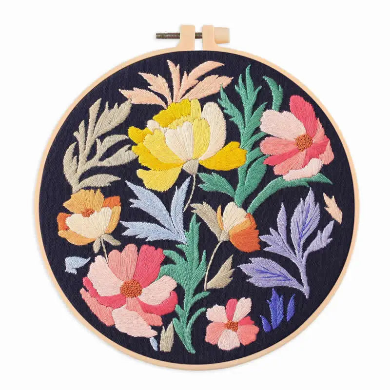 CraftHoop Botanical Glow Embroidery Kit