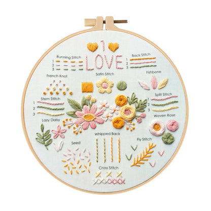 CraftHoop 'Love Yourself' Beginner Stitch Set