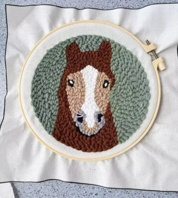 CraftHoop Farm Friends Punch Needle Kit
