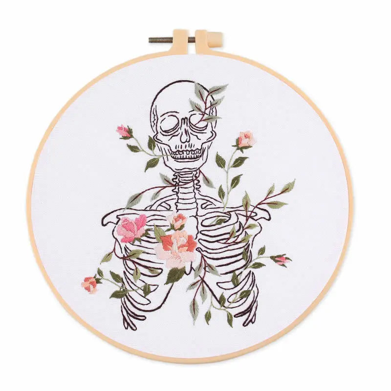 CraftHoop Floral Anatomy Embroidery Kit