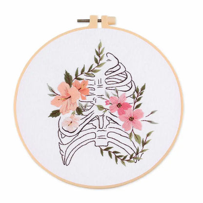 CraftHoop Floral Anatomy Embroidery Kit