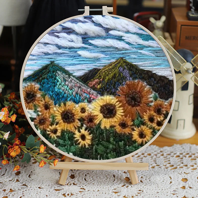 CraftHoop Landscape Embroidery Kit