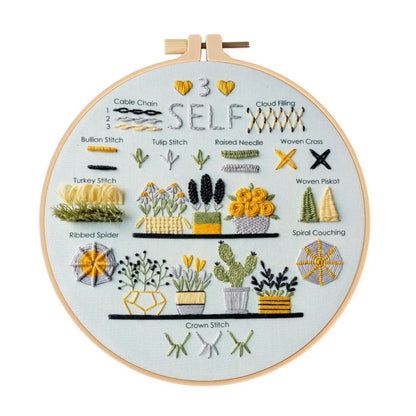 CraftHoop 'Love Yourself' Beginner Stitch Set
