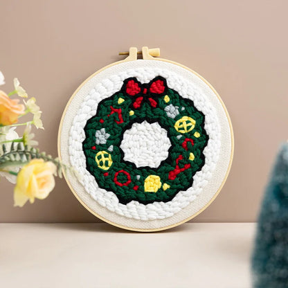 CraftHoop Christmas Cheer Punch Needle Kit